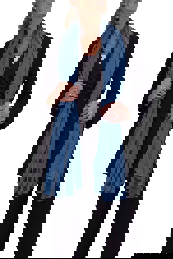 Paulo Due Silk Blend Scarf with Metallic Threads