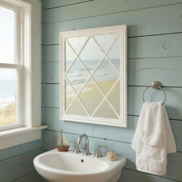 80 X 100CM WHITE  MIRROR