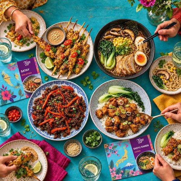 Tyga Foods Asian Odyssey Recipe Kit Gift Set