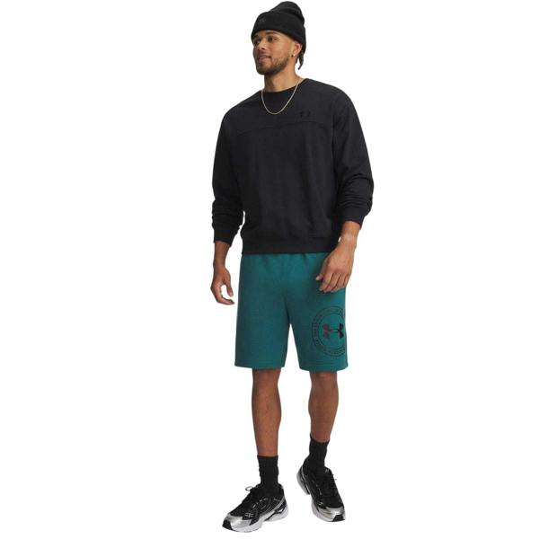 Under Armour Mens Rival Graphic Shorts - Green/Black - 