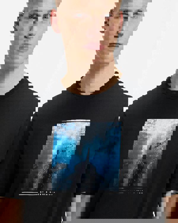 BOSS Orange Te Creature Mens Graphic Print T-Shirt - Black 001