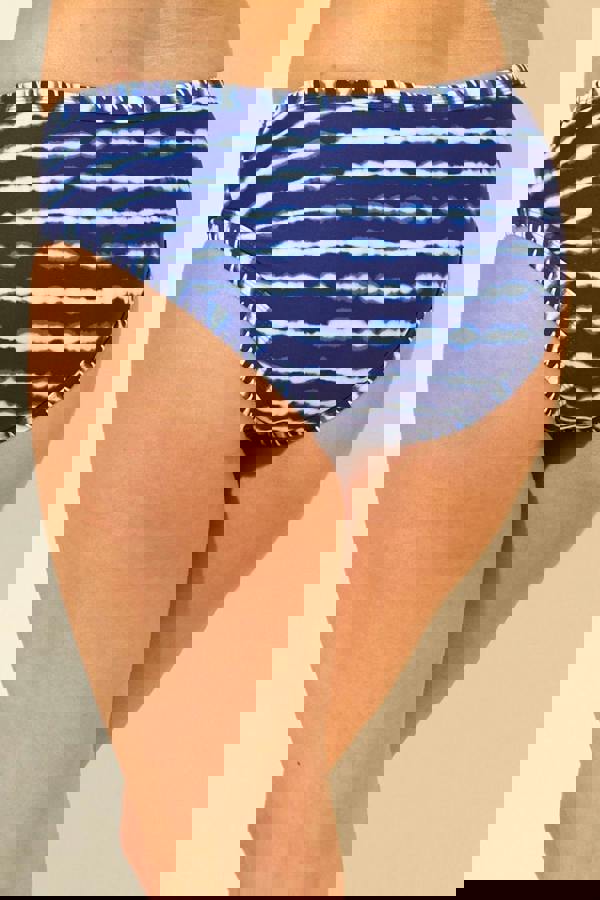 Tie Dye Blanket Stitch Bikini Briefs