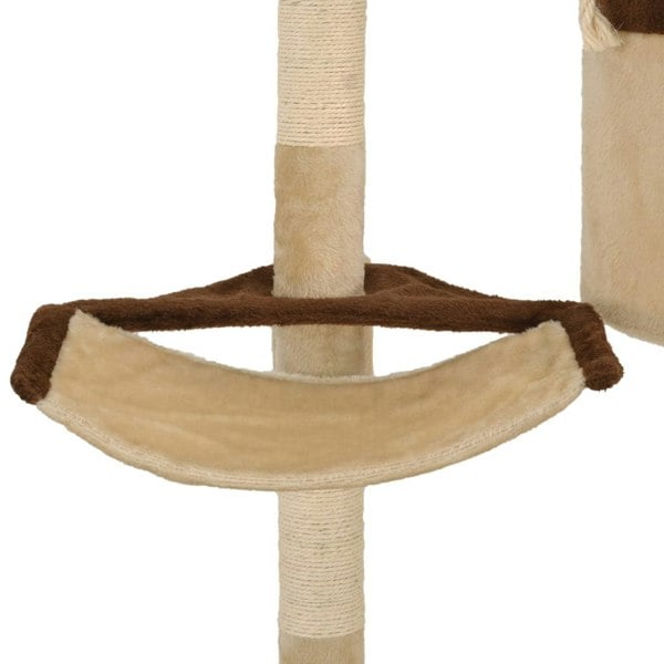 Berkfield Cat Tree with Sisal Scratching Posts Wall Mounted 194 cm