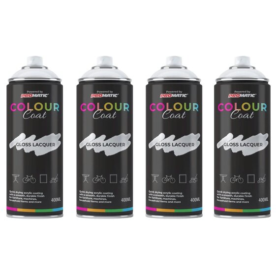 Colour Coat 4X Clear Coat Clear Gloss Spray Paint 400ml