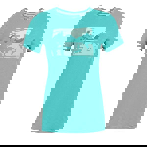 Regatta Womens/Ladies Fingal Landscape Stretch T-Shirt - Turquoise