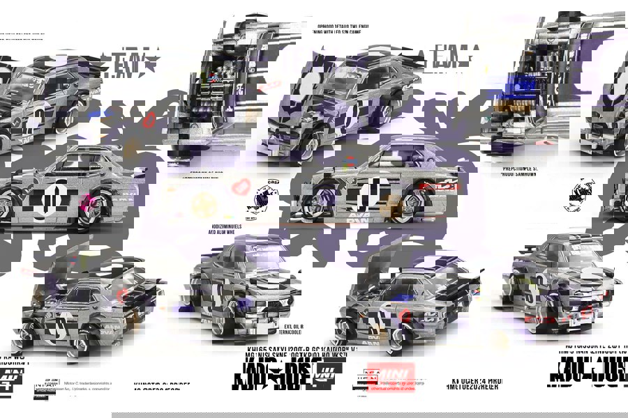 Mini GT Nissan Skyline 2000GT-R KPGC10 Kaido Works V1 1:64 Mini GT KHMG165