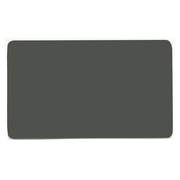 Trendi Switch Double Blanking Plate in Charcoal Grey