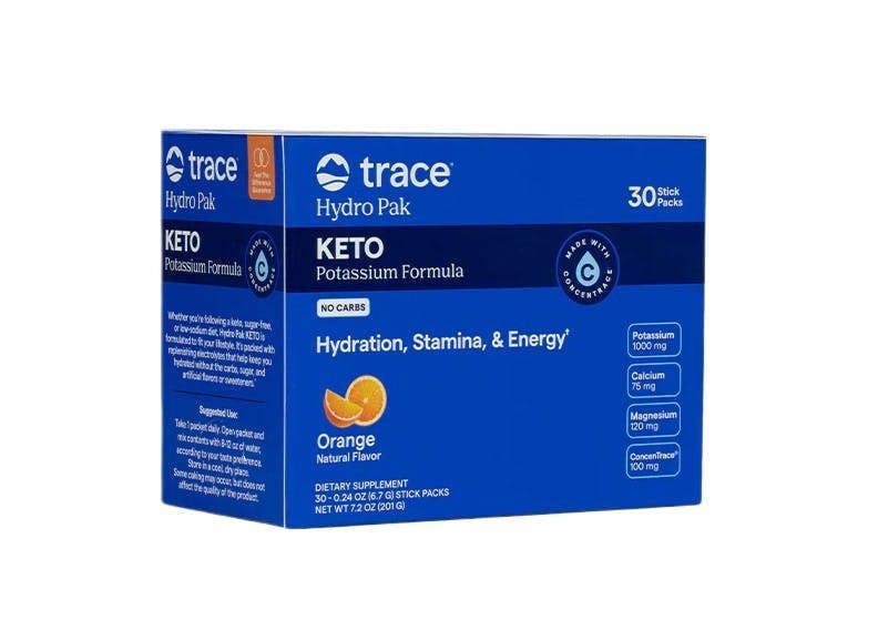 Trace Minerals Hydro Pak Keto, Orange - 30 packets