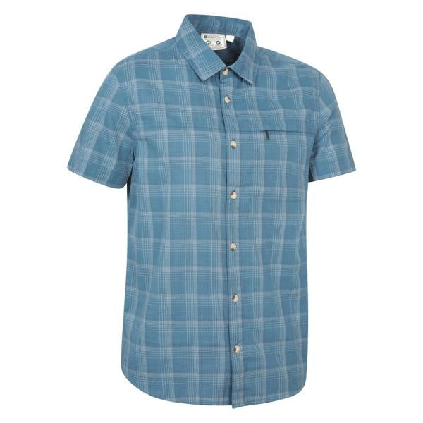 Mountain Warehouse Mens Holiday Cotton Shirt - Dark Blue - 