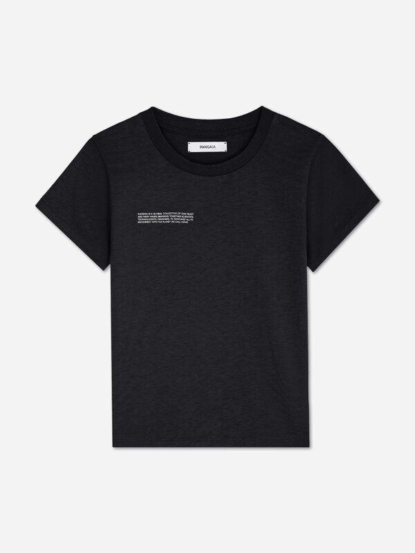 PANGAIA Kids NOOS Midweight T-Shirt in Black