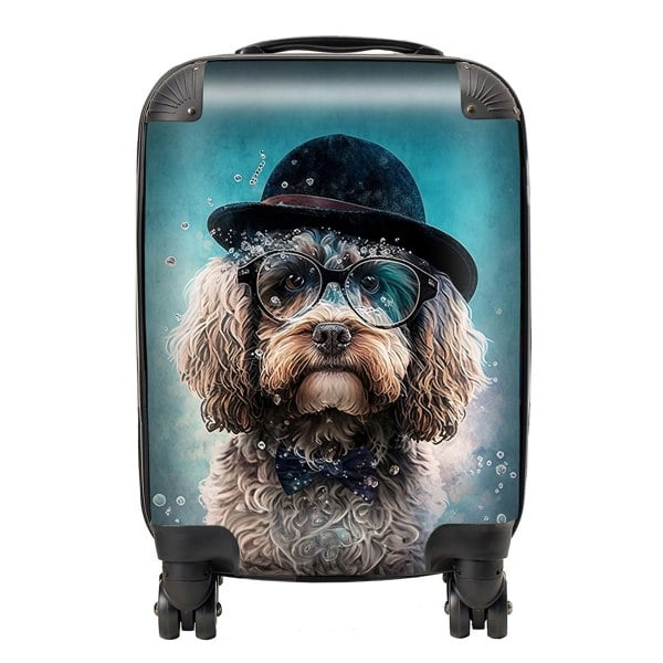 Warren Reed Cockapoo Dog Splashart Suitcase