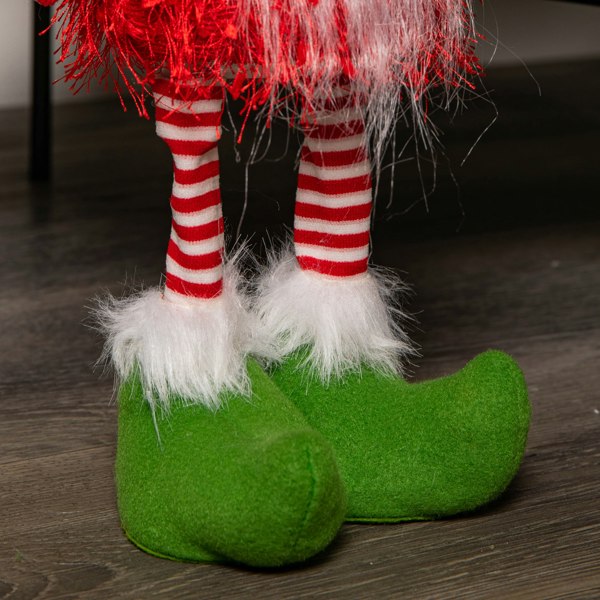 Samuel Alexander 46cm Battery Operated Light up Standing Christmas Elf Gonk with Warm White LEDs