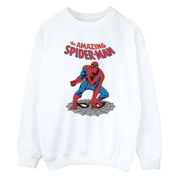 Marvel Boys The Amazing Spider-Man Sweatshirt - White