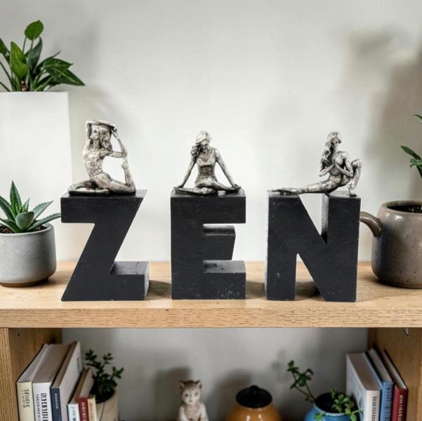 Sil ZEN YOGA LETTERS DECORATIVE HOME ACCENTS DECOR