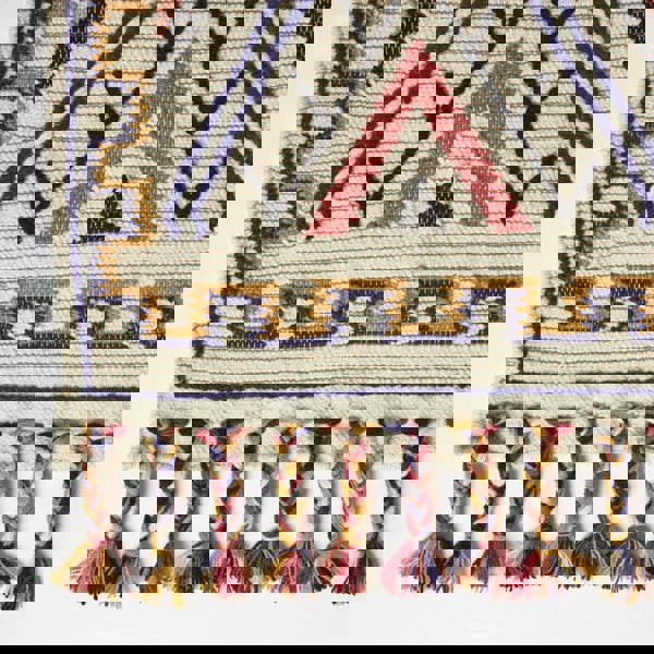 HOMESCAPES Goa Multi Colour Kilim Wool Rug