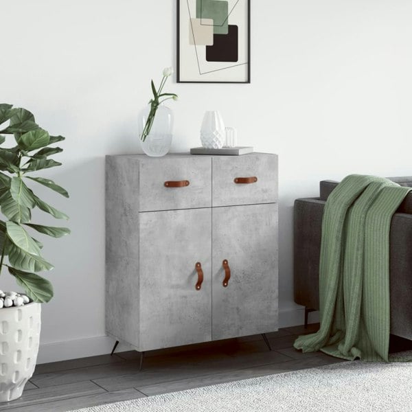 Berkfield Sideboard Concrete Grey 69.5x34x90 cm Engineered Wood