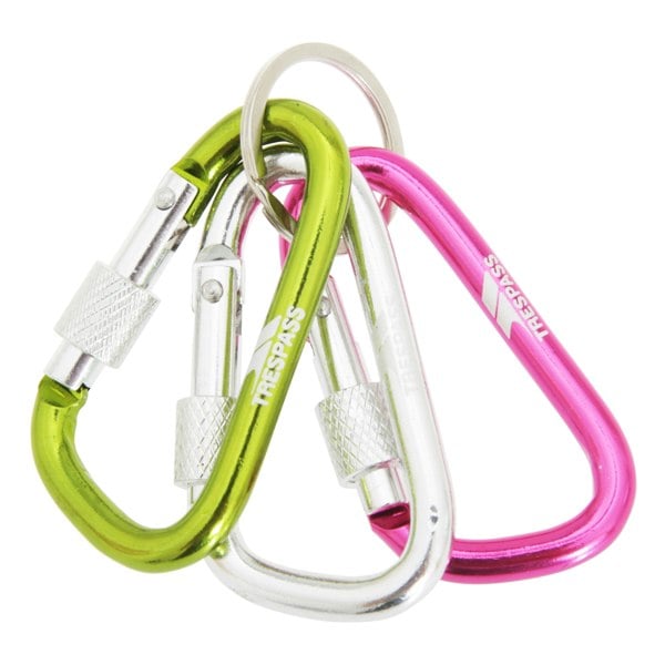 Trespass Lock X Carabiner Keyring Set - Assorted