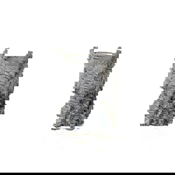 Small Stone Cast Elephant Planter Pot