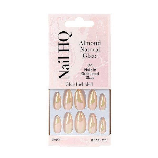 Nail HQ Almond Natural Glaze Nails