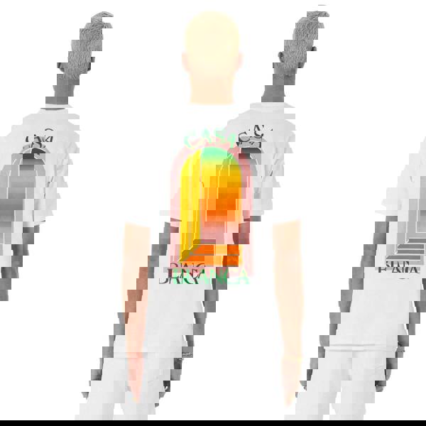 Casablanca Gradient Arch Design White T-Shirt