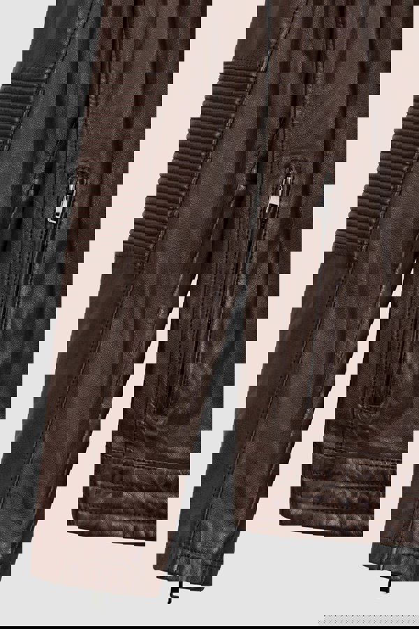 Mens Brown Premium Biker Leather Jacket