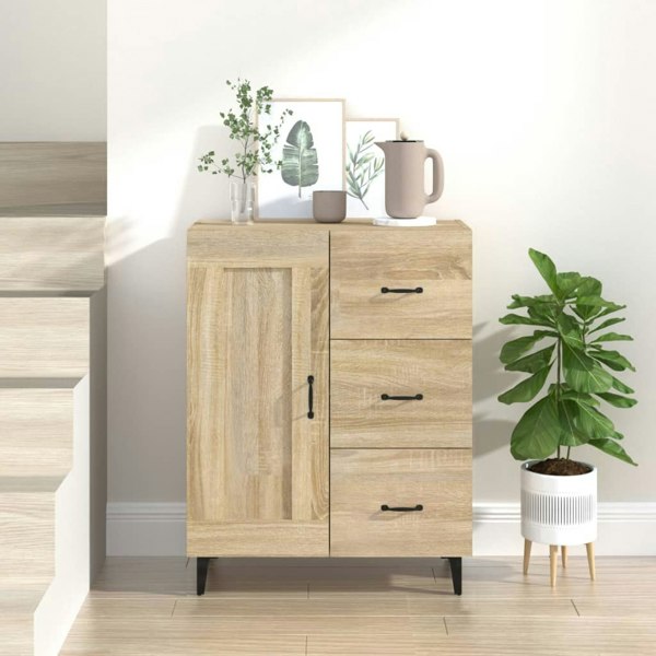 Berkfield Sideboard Sonoma Oak 69.5x34x90 cm Engineered Wood