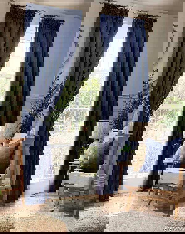 Luxury Living Adi Lined Pencil Pleat Curtains