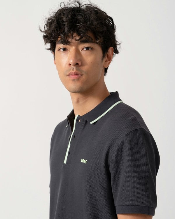 BOSS Green Paddy 2 Mens Polo Shirt 50512742 - CHO - Designer Mens Short Sleeve Polo Shirts