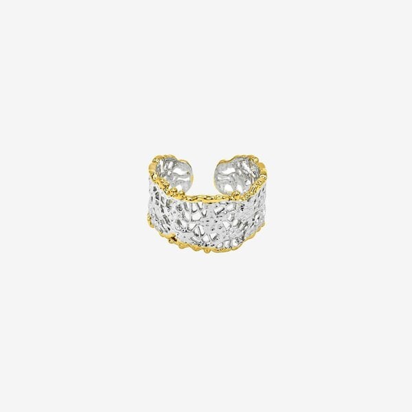 Uchi & Soto Kin Mixed Metal Filigree Ring