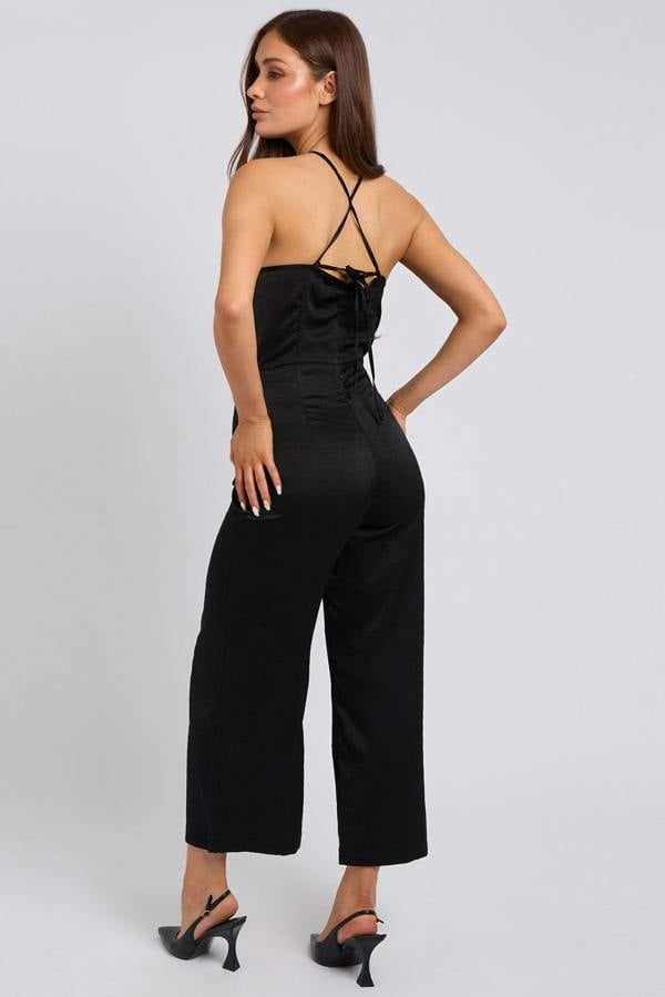 Urban Bliss Halter Neck O Ring Jumpsuit