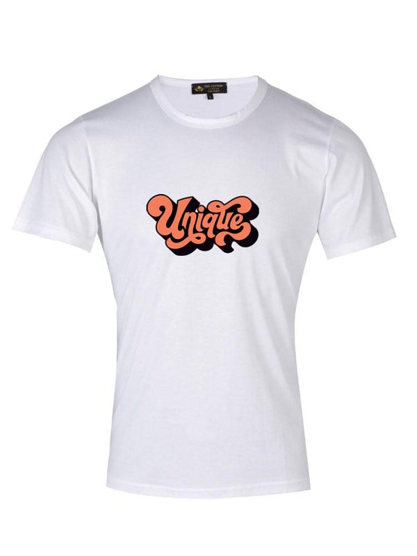 Unique Retro Text T Shirt