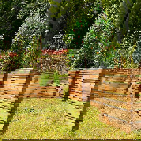 Cerland Lign Z Rectangular Slatted Planter 100cm x 50cm 202L Garden Planter