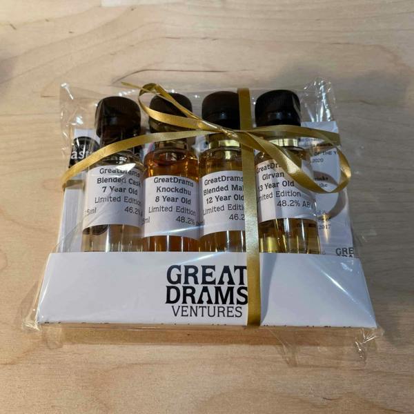 GreatDrams Four pack of limited edition whiskies from our award-winning portfolio