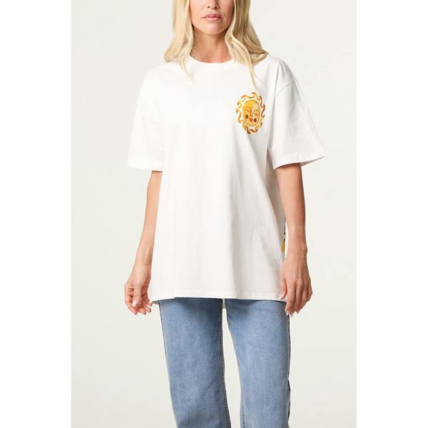 Blue Vanilla Short Sleeve Back Print T-Shirt