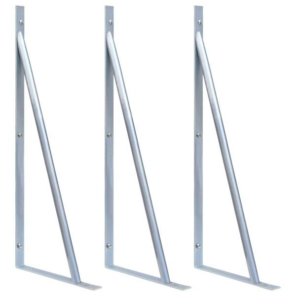 Berkfield Support Brackets for Fence Post 3 pcs Galvanised Steel