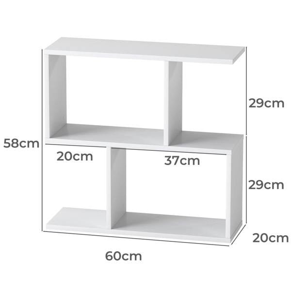 Levede 20cm Slide Table for Living Room Sofa End Narrow Space 3 Tier Storage