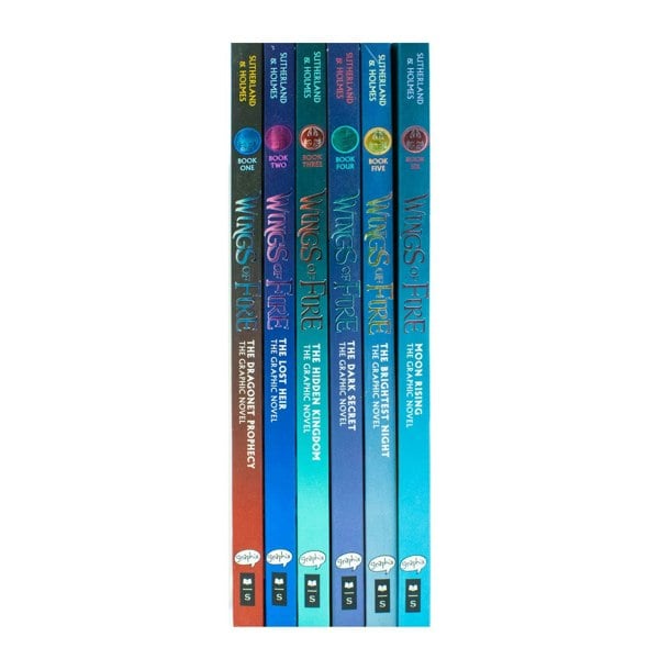 Scholastic Wings of Fire Graphic Novels 6 Books Collection Set (Books 1-6)