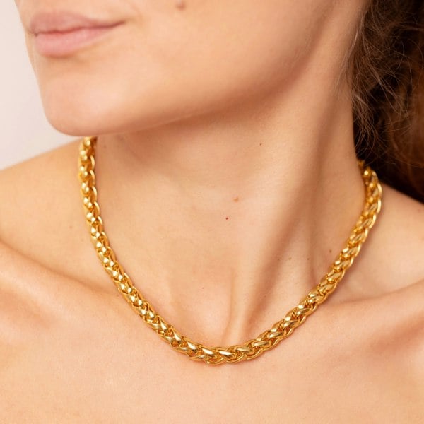 Gold Trip Vintage Heavy Chunky Chain Necklace