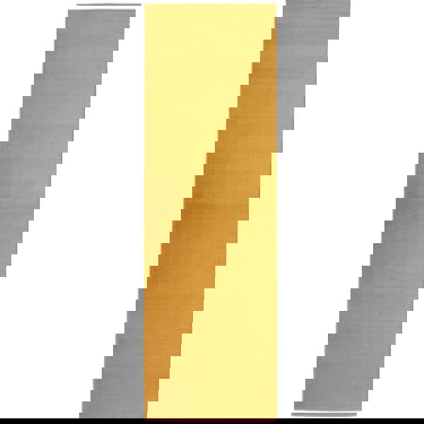 Solid Design Living Room Rug in Ochre – The Rugs