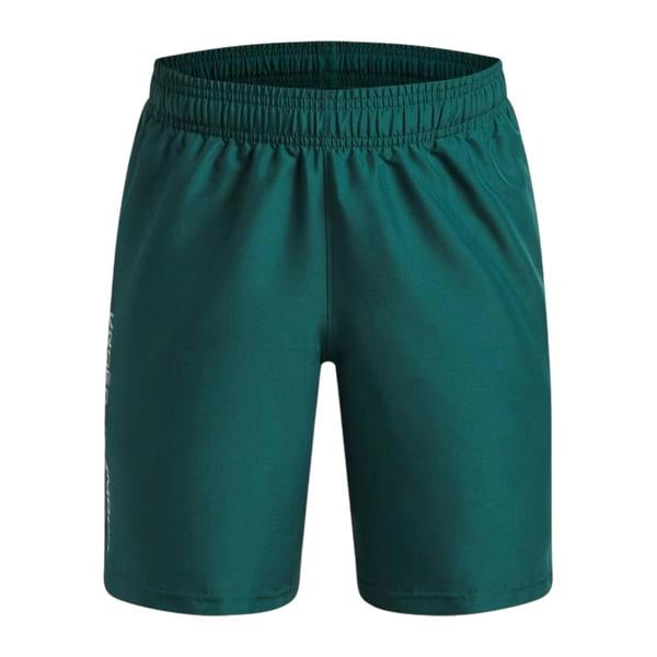 Under Armour Boys Tech Woven Wordmark Shorts - Green/White - 