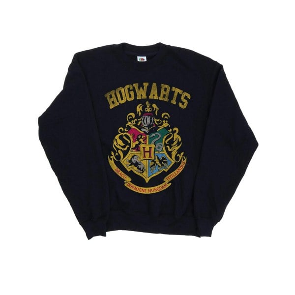 Harry Potter Mens Hogwarts Varsity Sweatshirt - Navy Blue