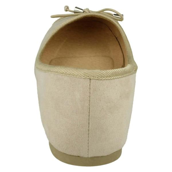 Spot On Ladies Spot On Bow Ballerina Shoes