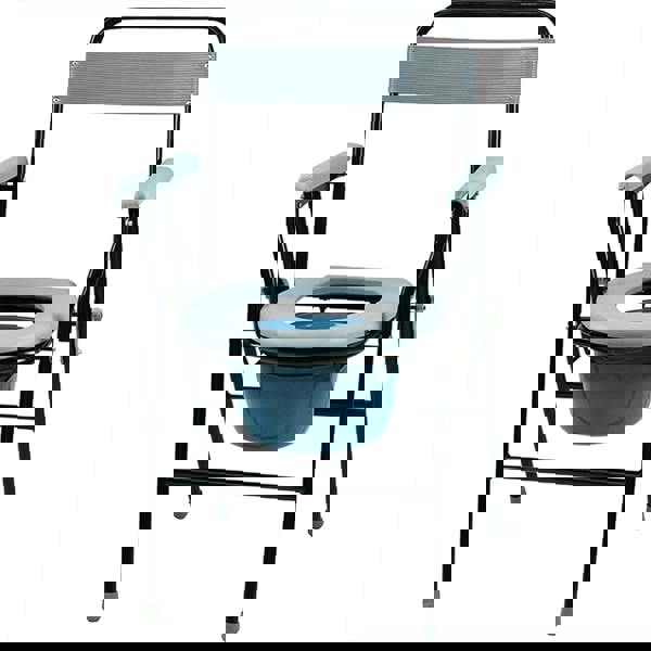 Gr8 Home Folding Steel Commode Toilet Chair Foldable Seat And Pan Portable disability aid