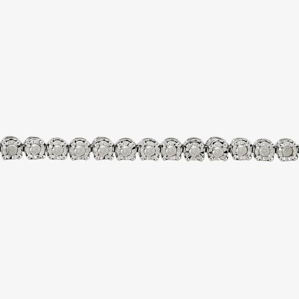 T. H. Baker Sterling Silver 1.00ct Diamond Tennis Bracelet TH0122520