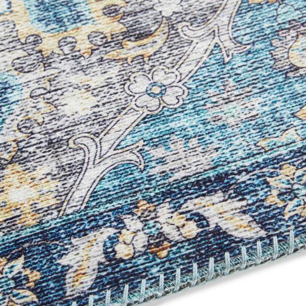 Kashmir Ghom in Oriental-Optic Blue