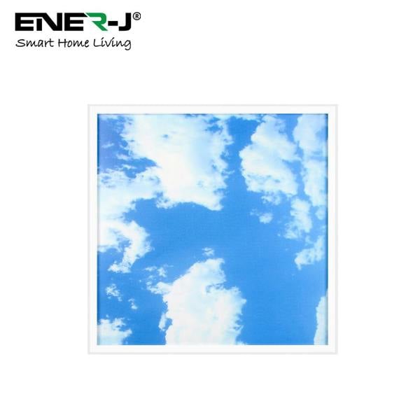 ENER-J SKY Cloud 2D with Borderline LED Backlit Panel, 60x60cms, 40W, 2pcs pack