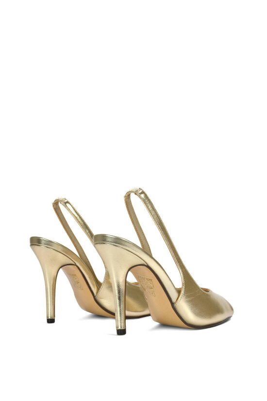 XY LONDON Stiletto High Heel Slingback Peep Toe Court Shoes