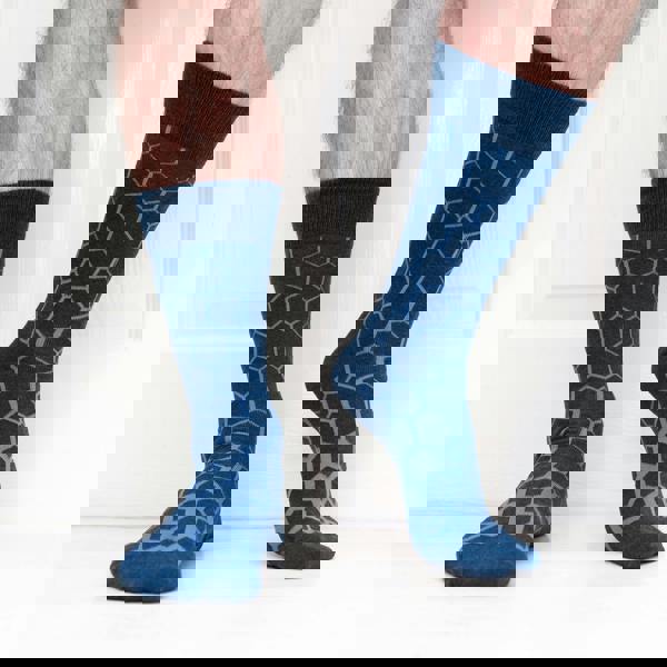 Jemsox Graduated Hexagon Mens Organic Cotton Socks