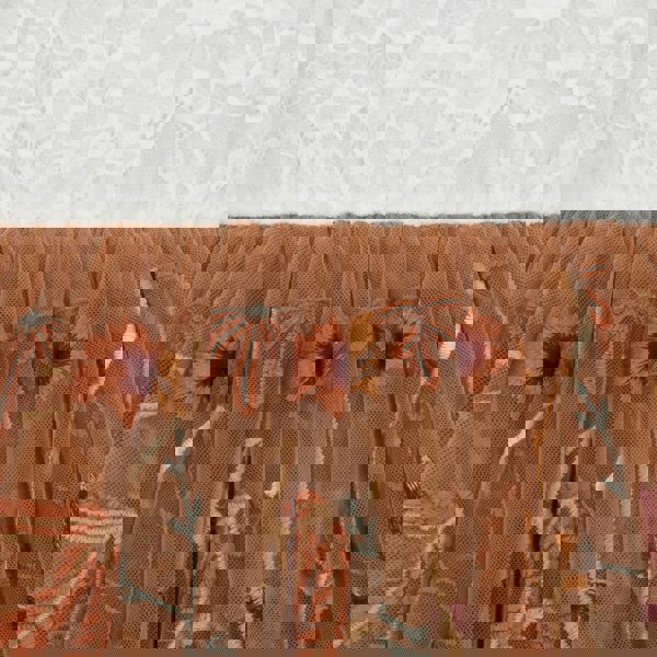 close up of embroidery 