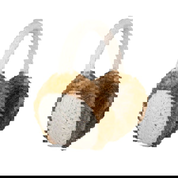 Aran Cable Ear Muffs Aran Cable Ear Muffs with Faux Fur Trim - Timeless 3GG Knit